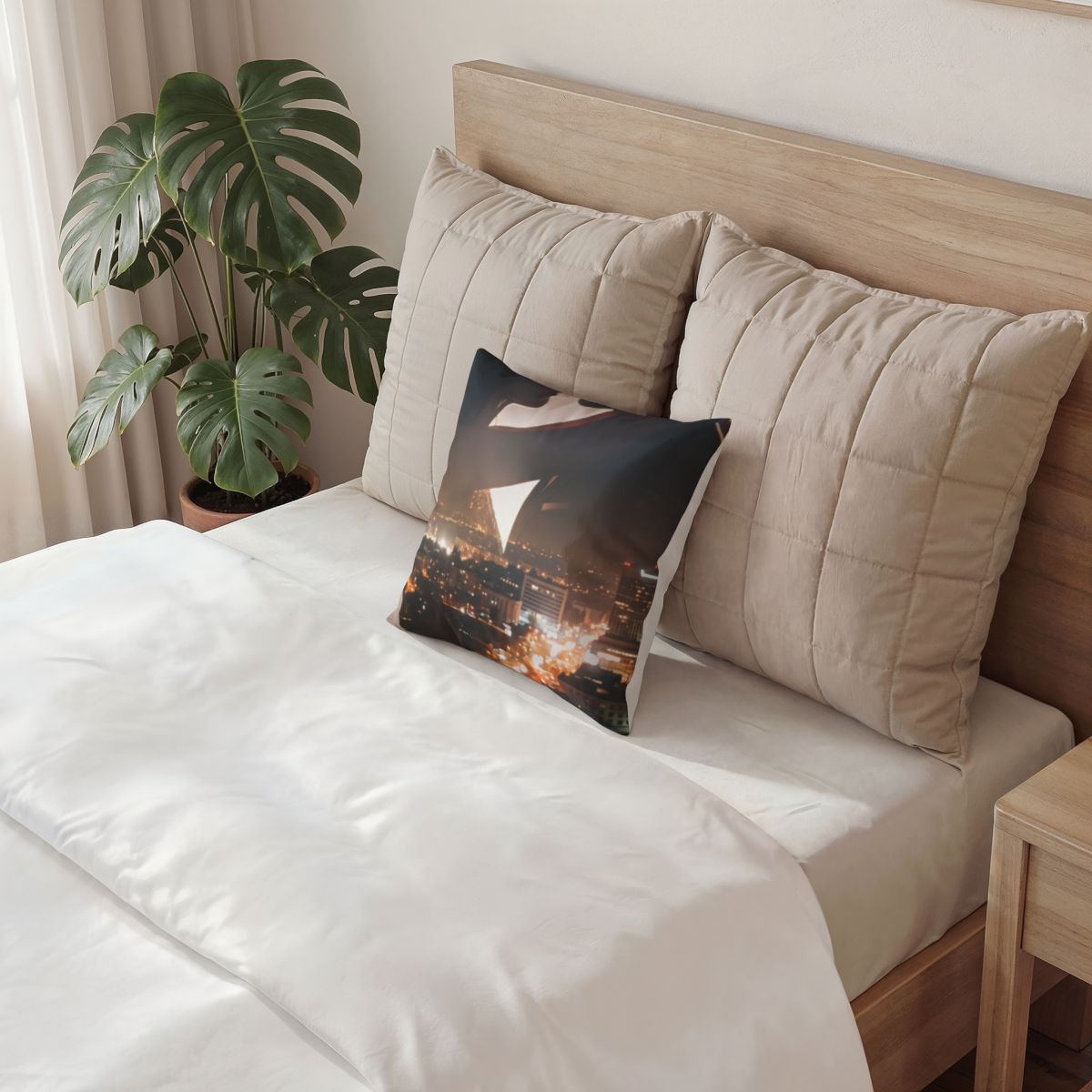 Poly Velvet Pillow - Midnight City Romance | Echovira...