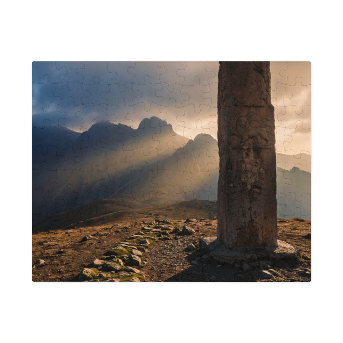 Jigsaw Puzzle with Tin - Jigsaw Puzzle - Cinematic Landscape