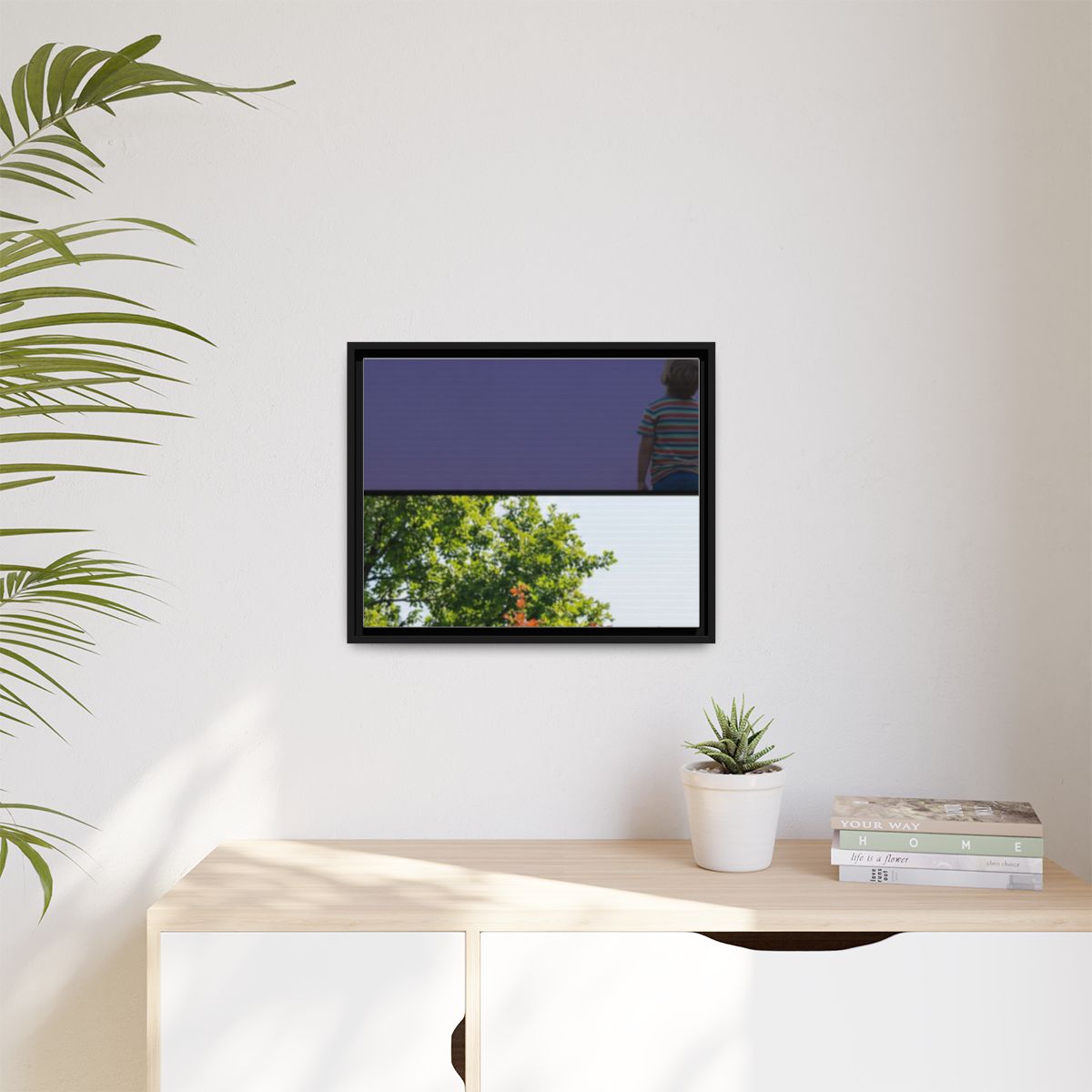 Matte Canvas, Framed - Stardust & Forest Discovery — Black /...