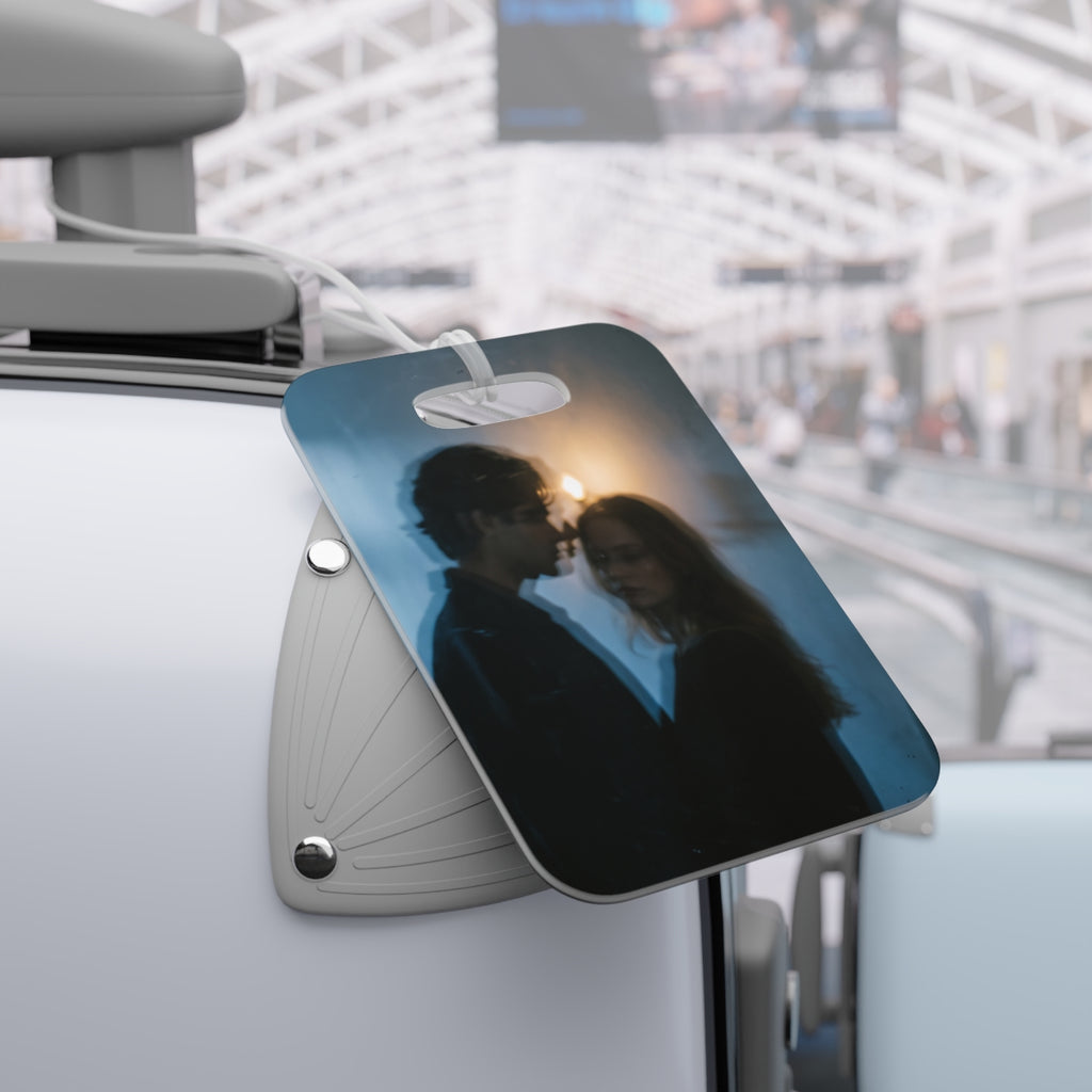 Midnight Shadow Luggage Tags - Aesthetic Travel Accessories...