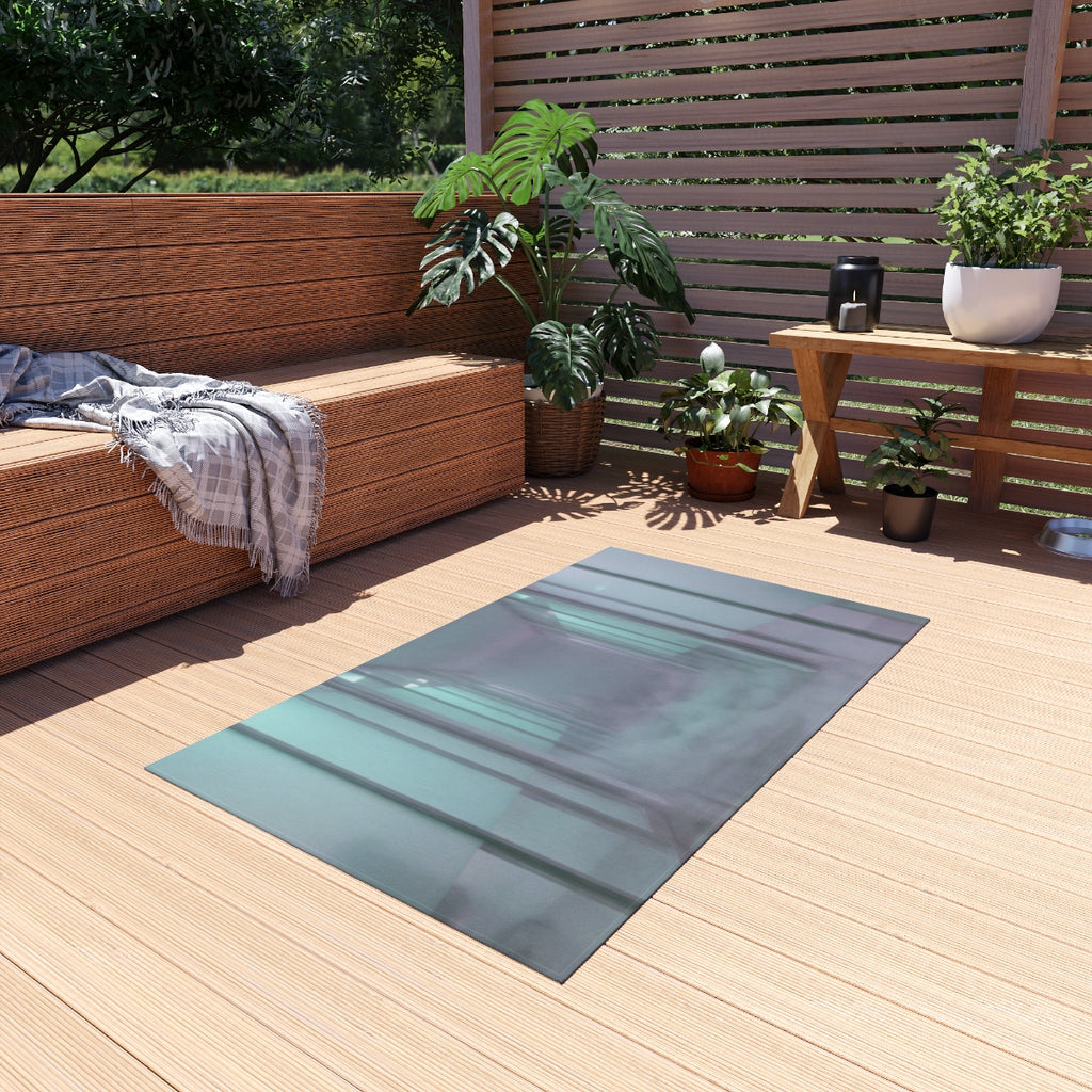 Outdoor Rug - Neon Corridor Patio | Echovira Gallery