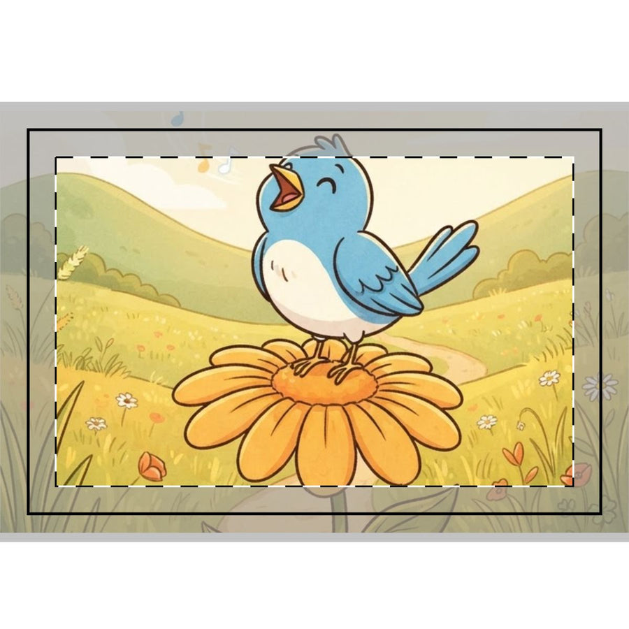 Hand Flag - Singing Bluebird Meadow (1 & 5 pcs)