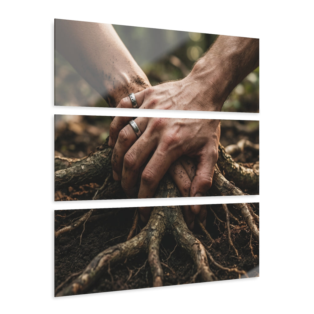 Landscape Acrylic Print with Forest Hands