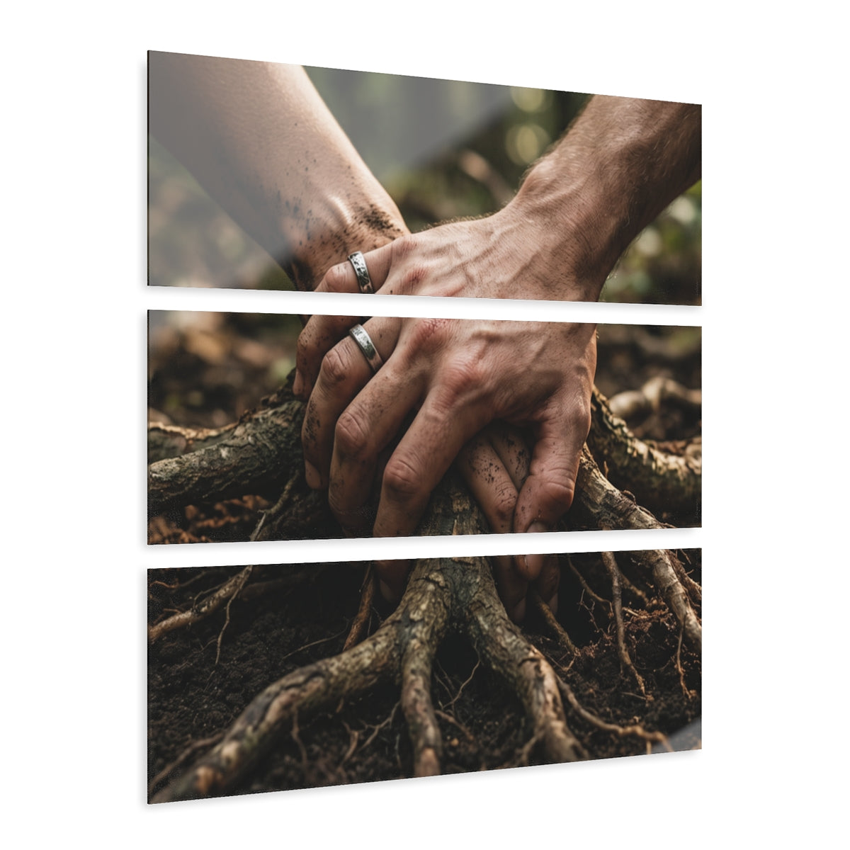 Landscape Acrylic Print with Forest Hands