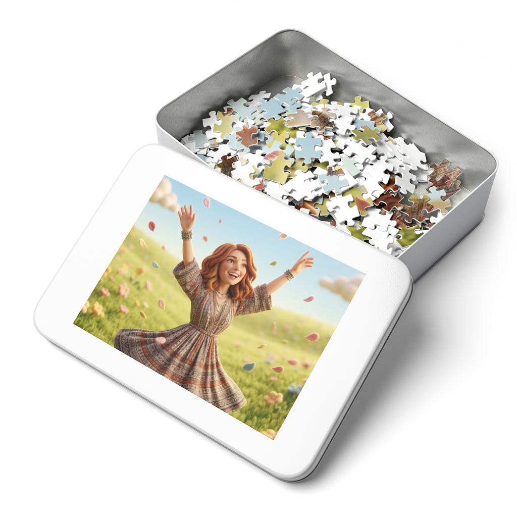 Jigsaw Puzzle with Tin - Meadow Joy (30, 110, 252, 500, 1000...