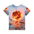 Kids Sports Jersey Fire Orb Geothermal Art