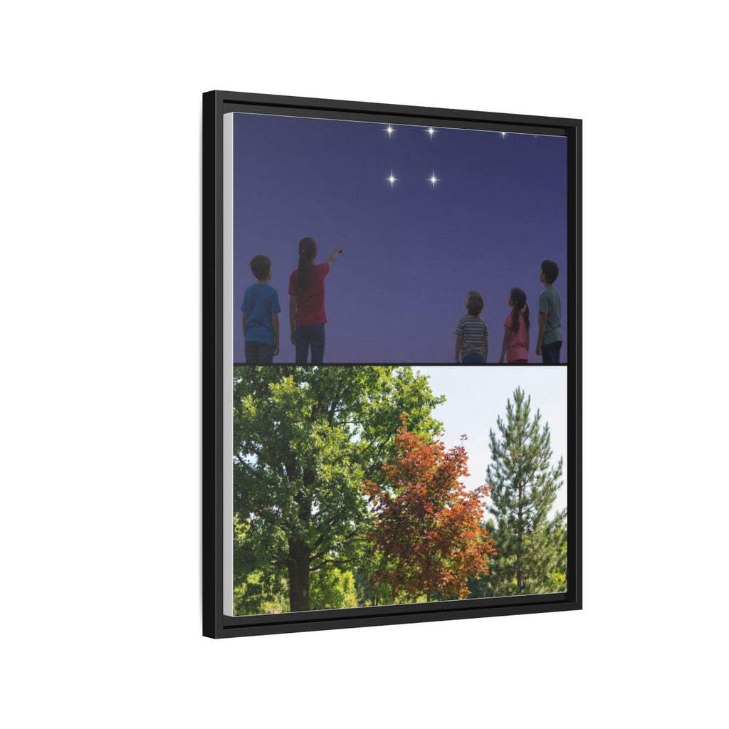 Gerahmte Leinwand (matt) - Discovery — Schwarz / 3,18 cm