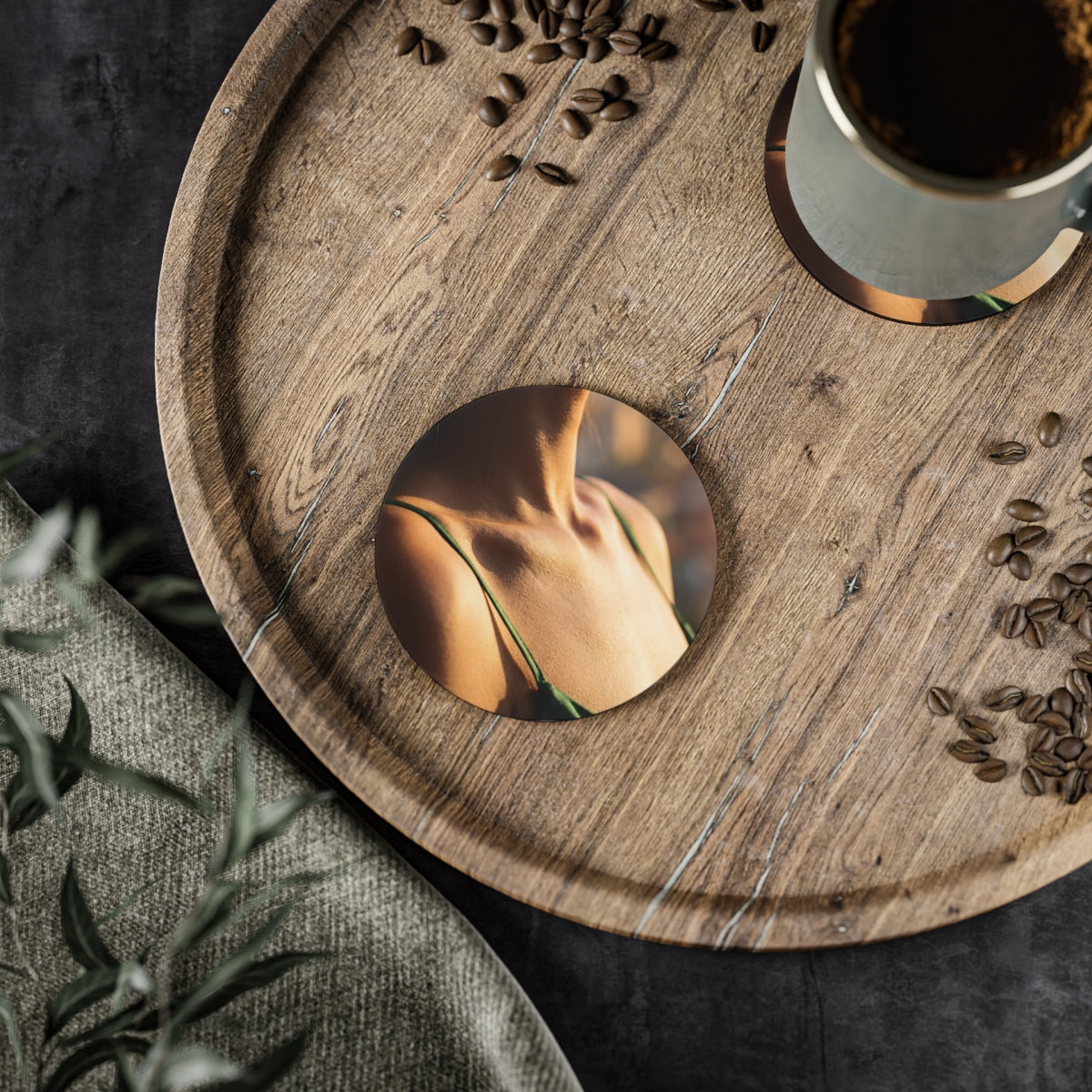 Coasters - Sunlit Emerald Table Accents