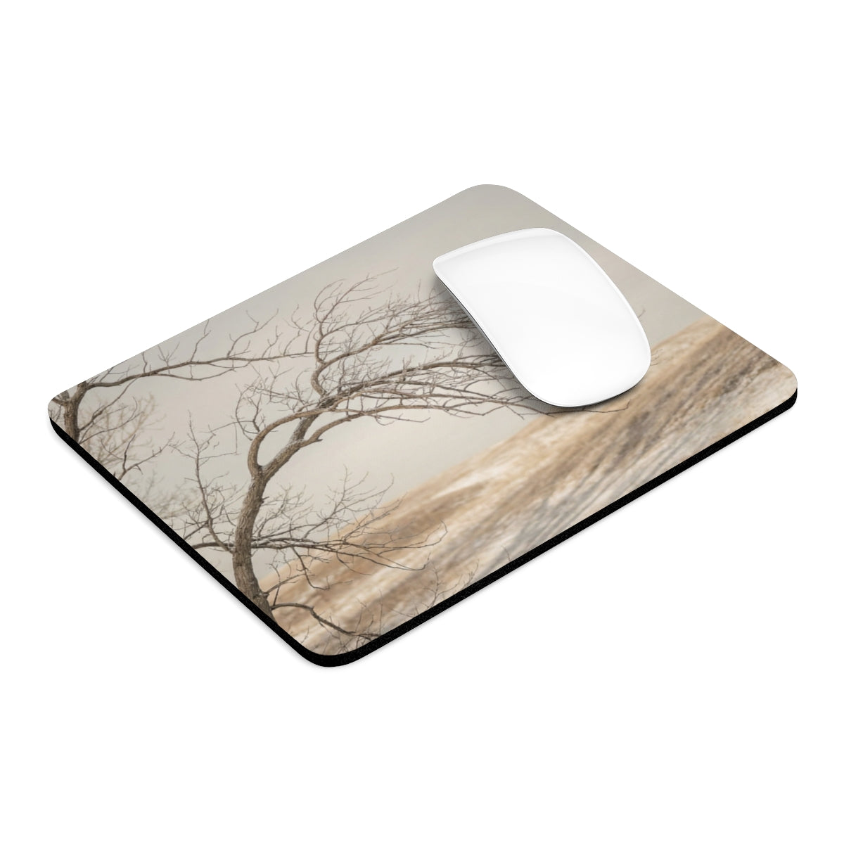 Mouse Pad - Winter Branch Solitude Landscape | Echovira...
