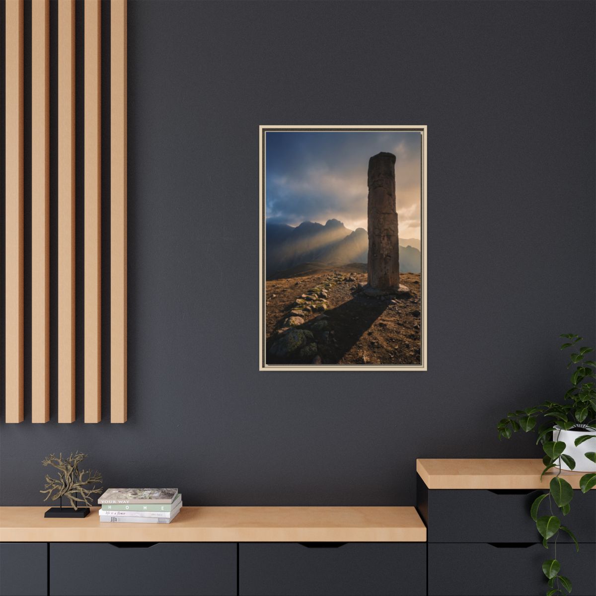 Framed Matte Canvas - Sun Peak