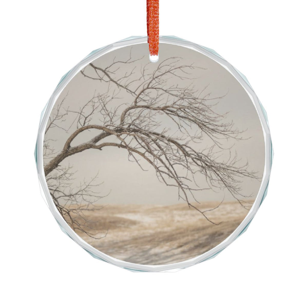 Glass Ornament - Serene Winter Tree
