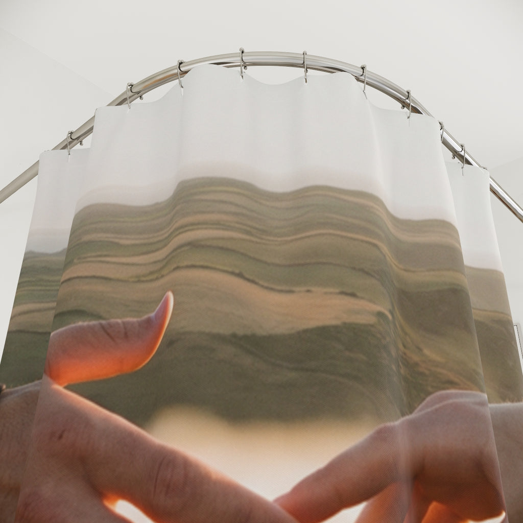 Shower Curtains - The Infinite Touch | Ethereal Coastal Art...