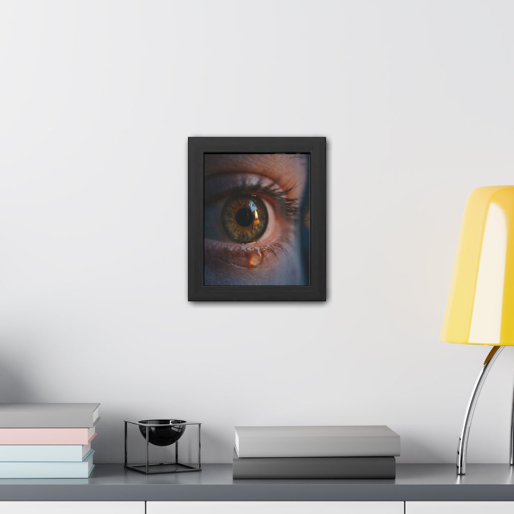 Framed Poster - Ethereal Gaze — Portrait