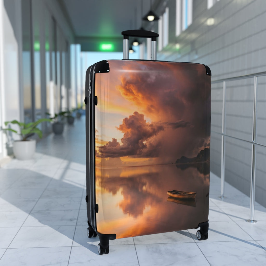 Suitcase - Golden Horizon Travel Case | Echovira Gallery