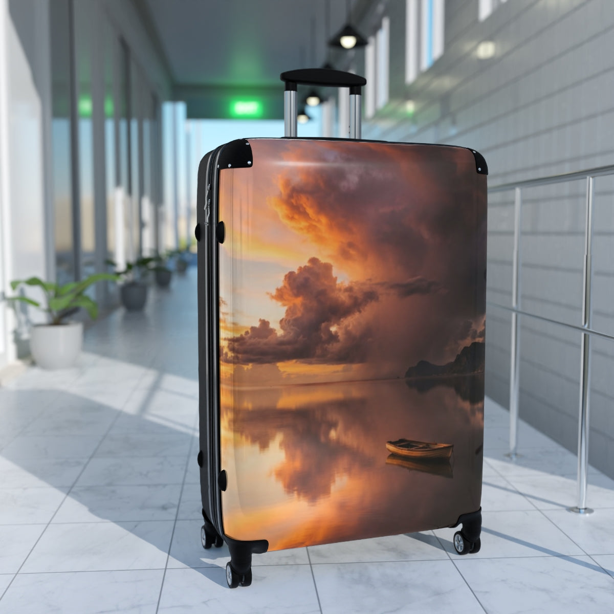 Suitcase - Golden Horizon Travel Case | Echovira Gallery