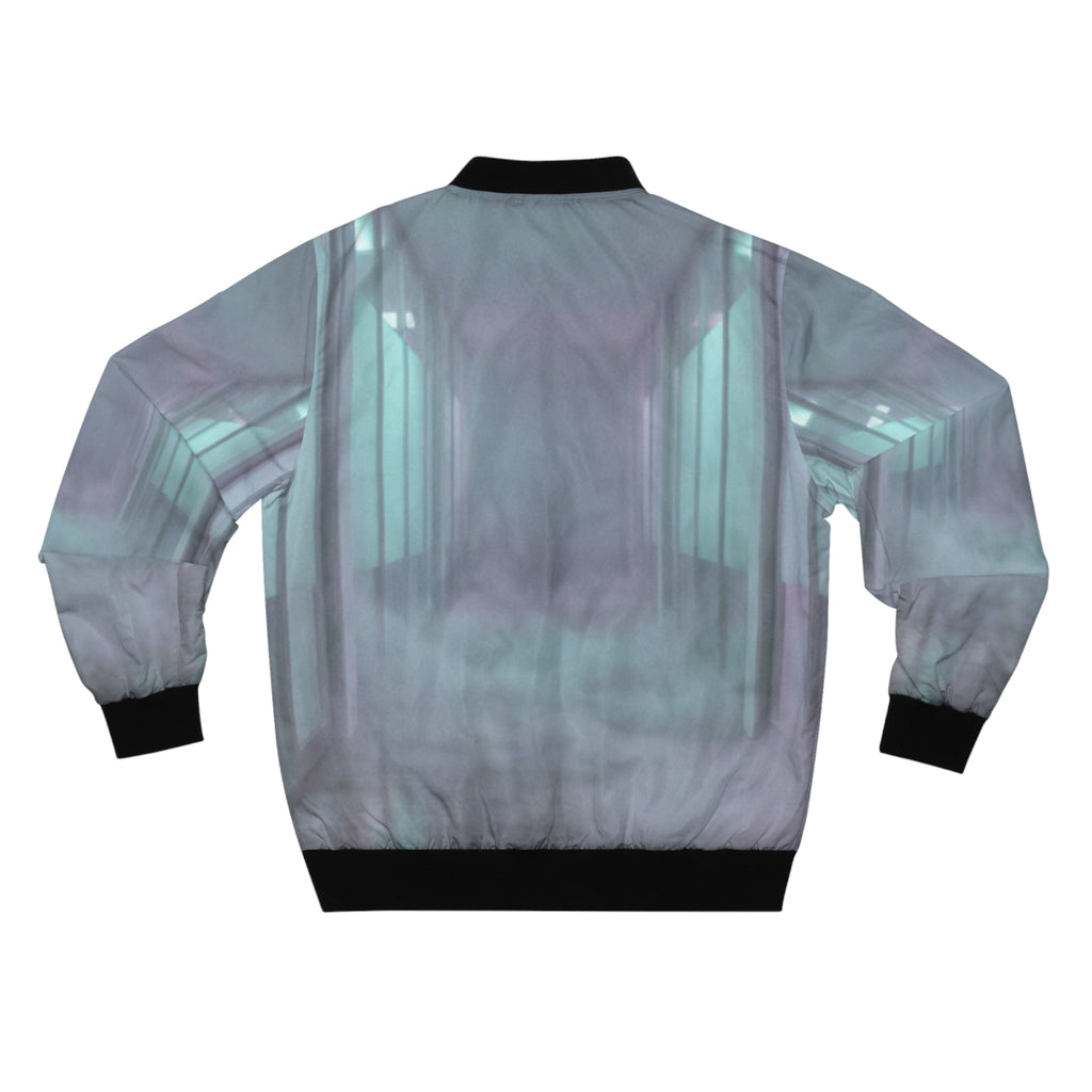 Men's Bomber Jacket - Liminal Corridor Fog Art Print |...