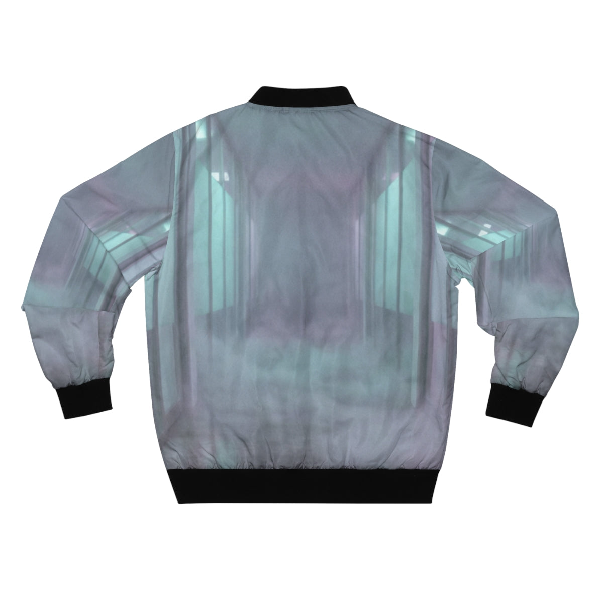 Men's Bomber Jacket - Liminal Corridor Fog Art Print |...
