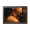 Framed Horizontal Poster - Golden Hour Silhouette Art —... |...
