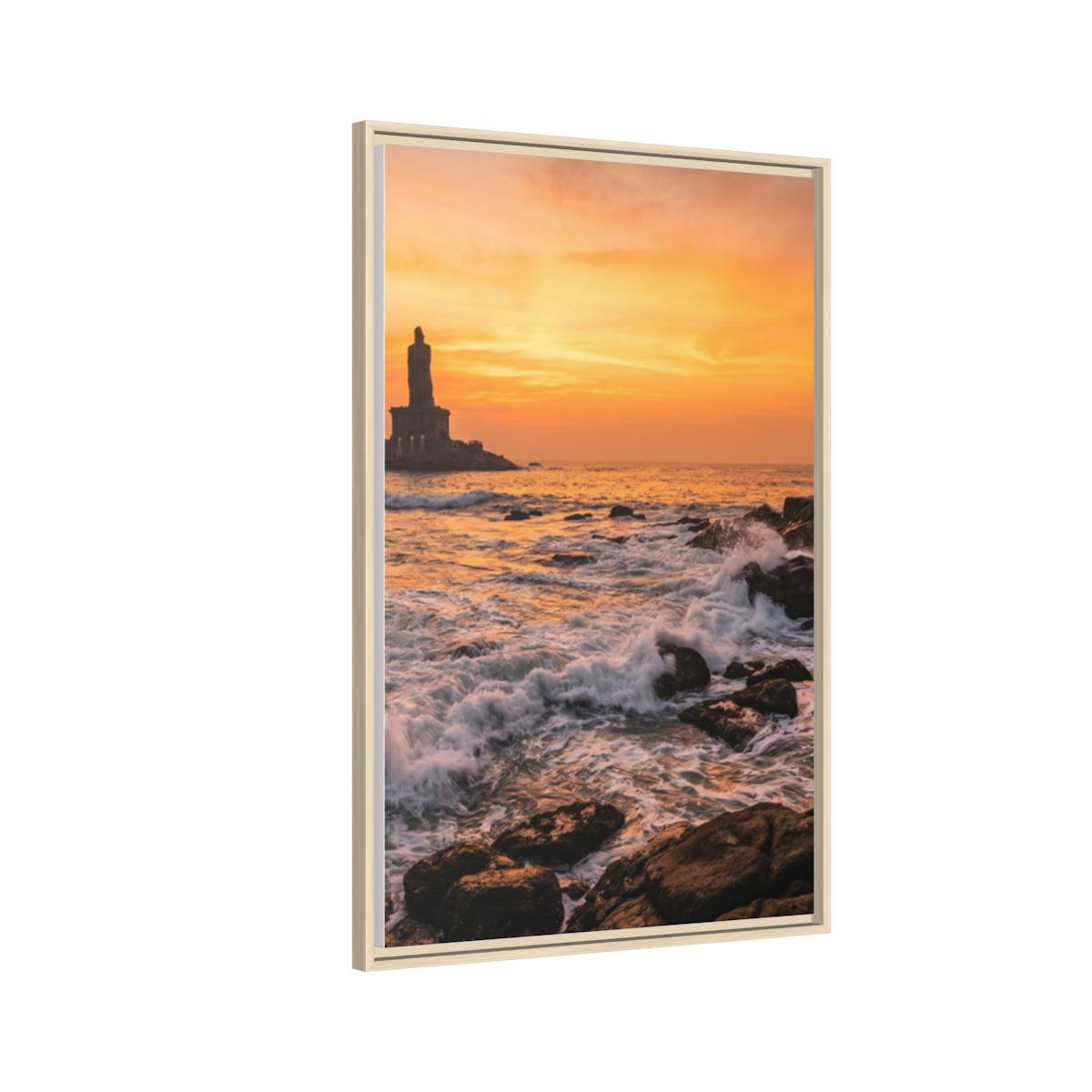 Framed Matte Canvas - Majestic Golden Coast