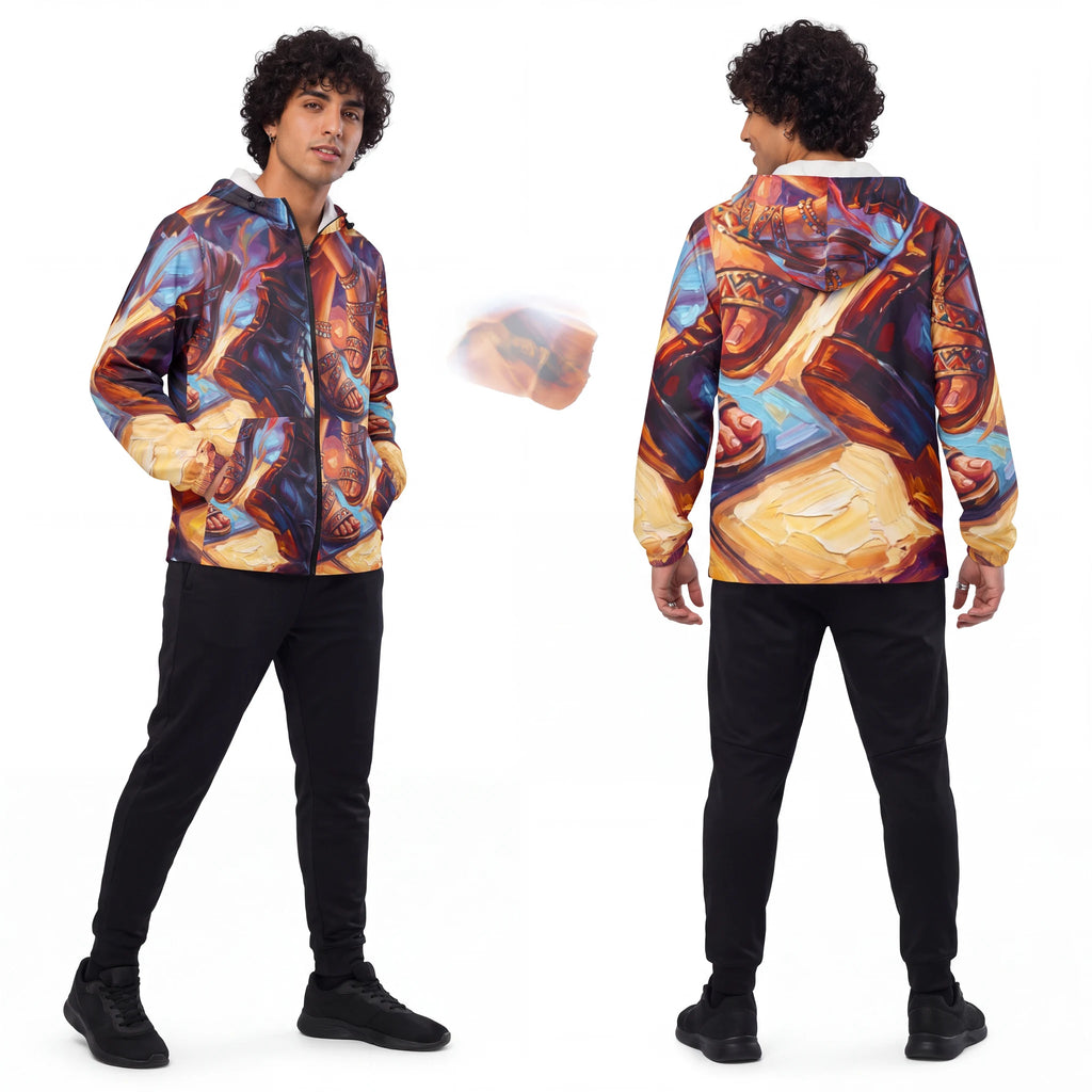 Men's Windbreaker - Festival Rhythm | Echovira Gallery