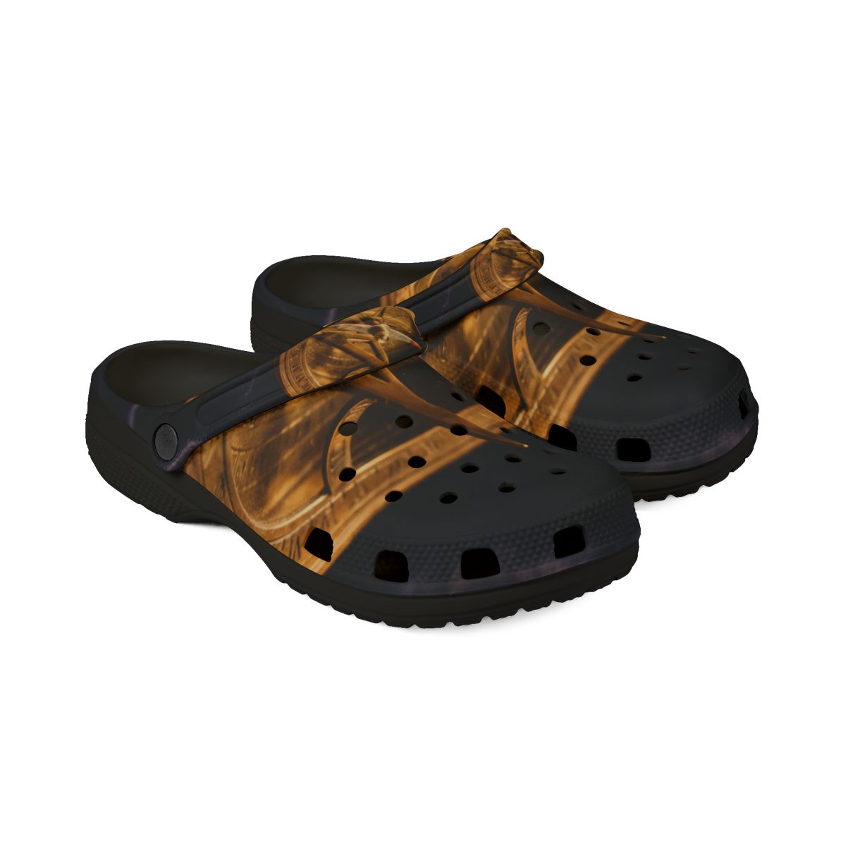 Men's EVA Foam Rubber Shoes Brass Sundial