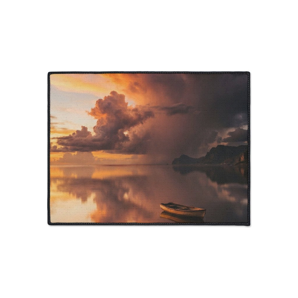 Heavy Duty Floor Mat - Golden Hour Serene Entry | Echovira...