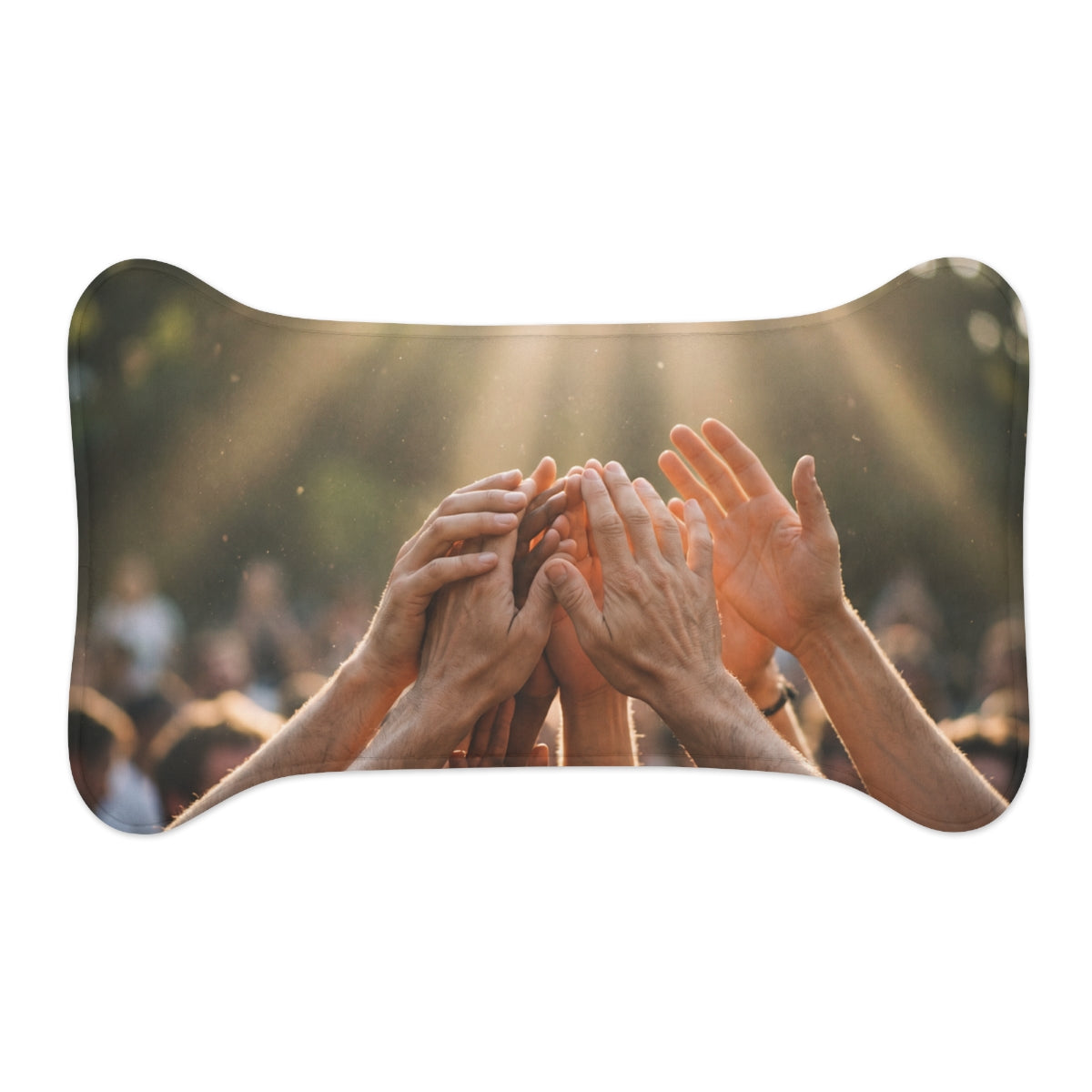 Pet Feeding Mats - Golden Rays of Unity Wall Art | Echovira...