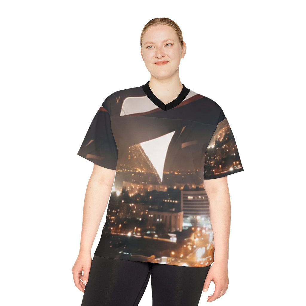 Unisex Football Jersey - Midnight City Skyline | Echovira...