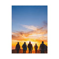 Toddler Blanket - Sunset Mountain Trail | Echovira Gallery