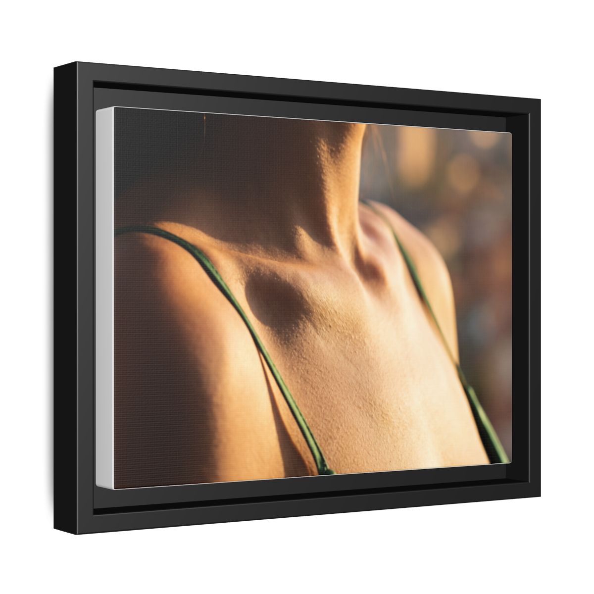 Matte Canvas Framed - Golden Hour Portrait — Black / 1.25"