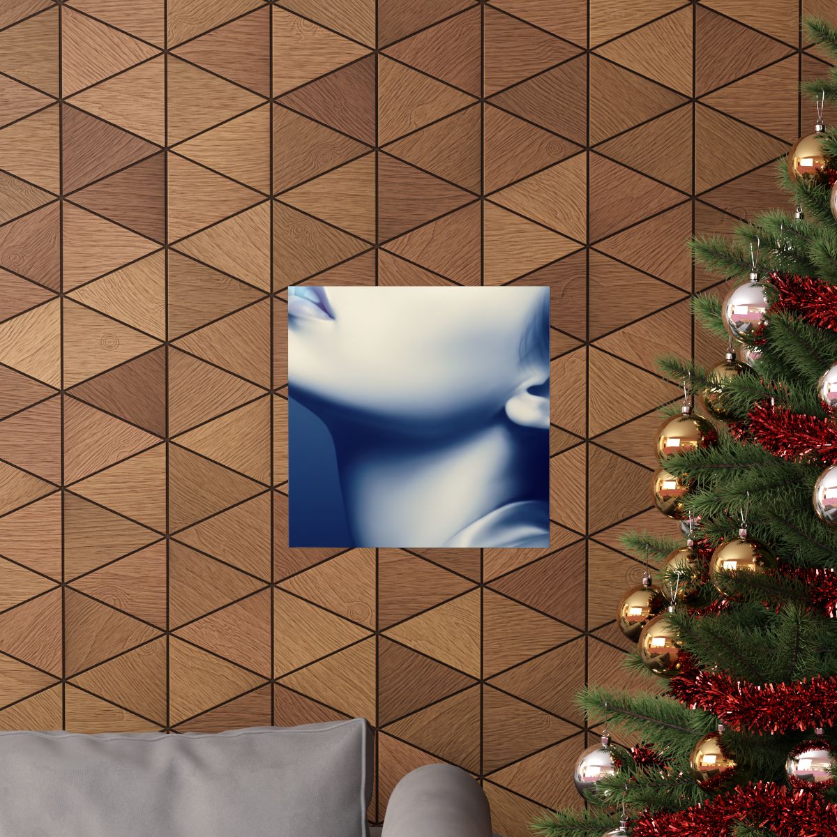 Matte Vertical Poster - Ethereal Blue Somnium Portrait (8×10...