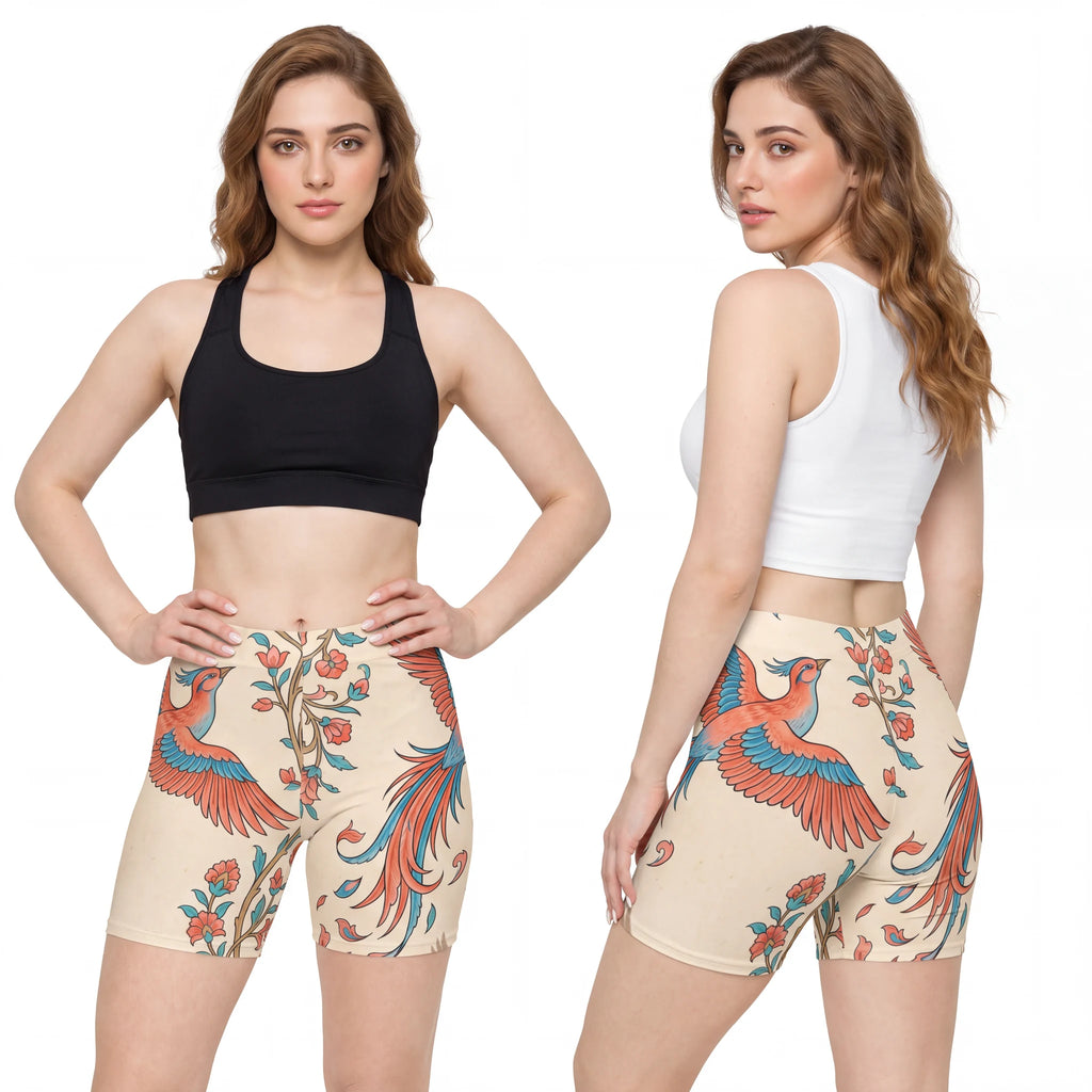 Persian Phoenix Women's Biker Shorts