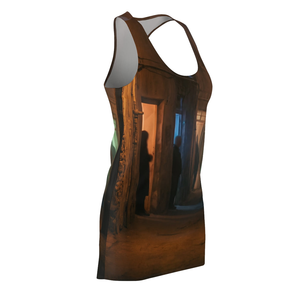 Women's Cut & Sew Racerback Dress - Shadowed Alleyway... |...