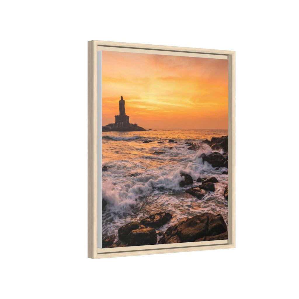 Framed Matte Canvas - Majestic Golden Coast