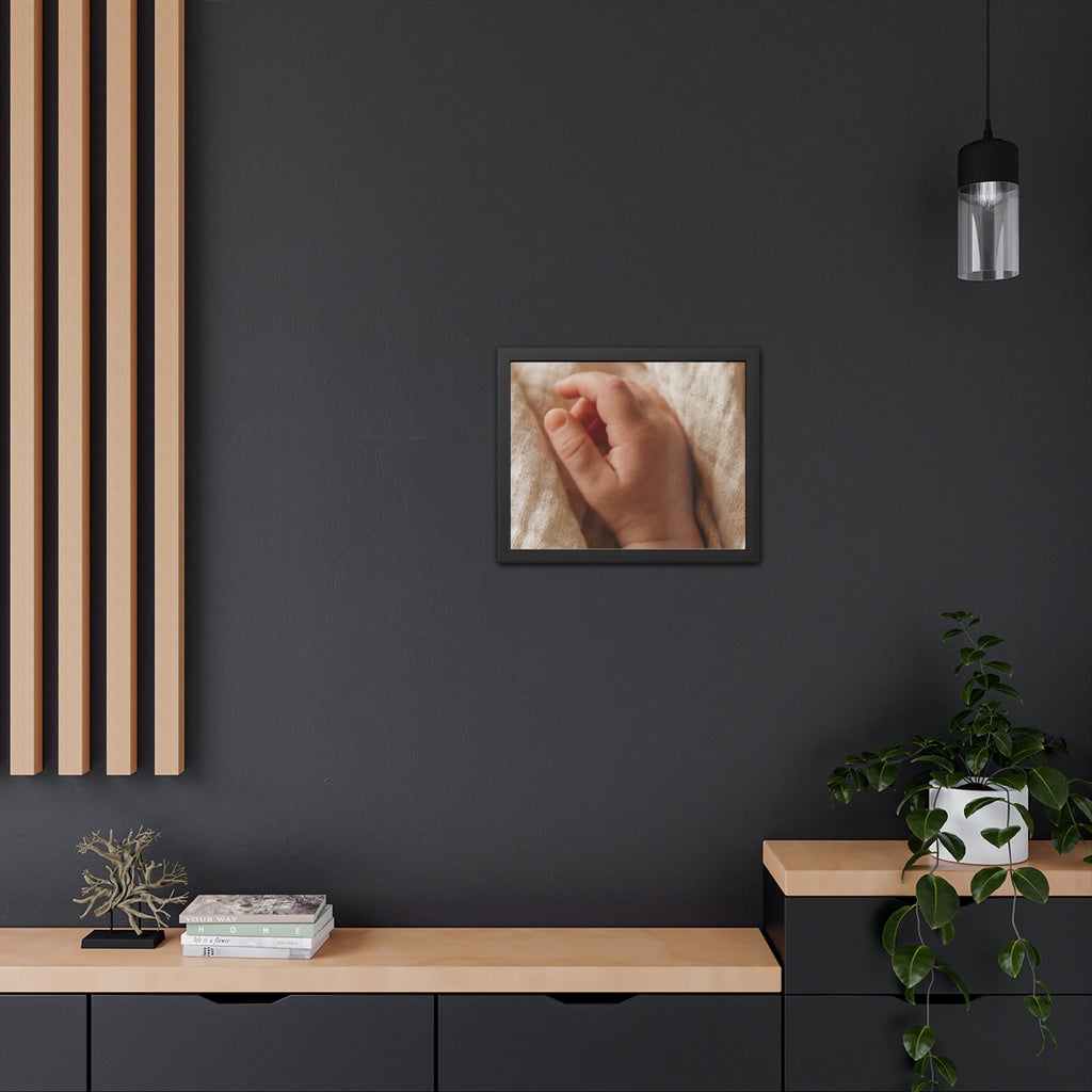 Framed Poster - Tender Newborn Hand (10×8, 12×8, 11×9... |...