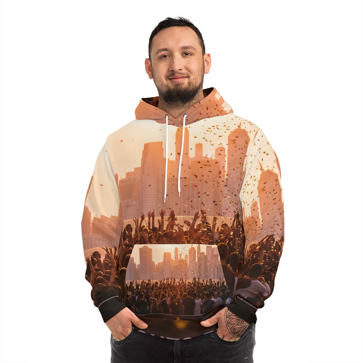 Men's Fashion Hoodie - City Lights Festival | Echovira...