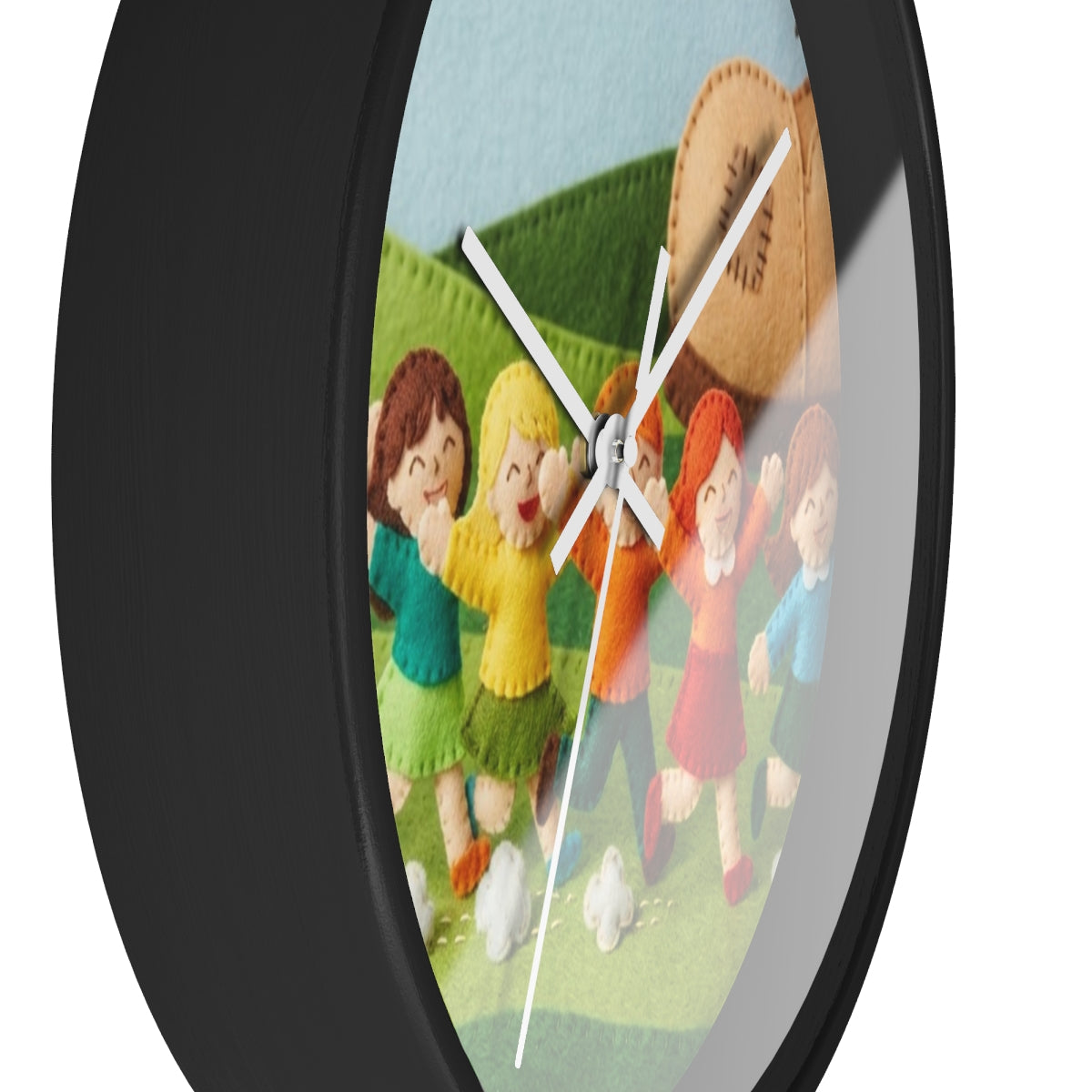 Wall Clock - Storybook Meadow Hour | Echovira Gallery