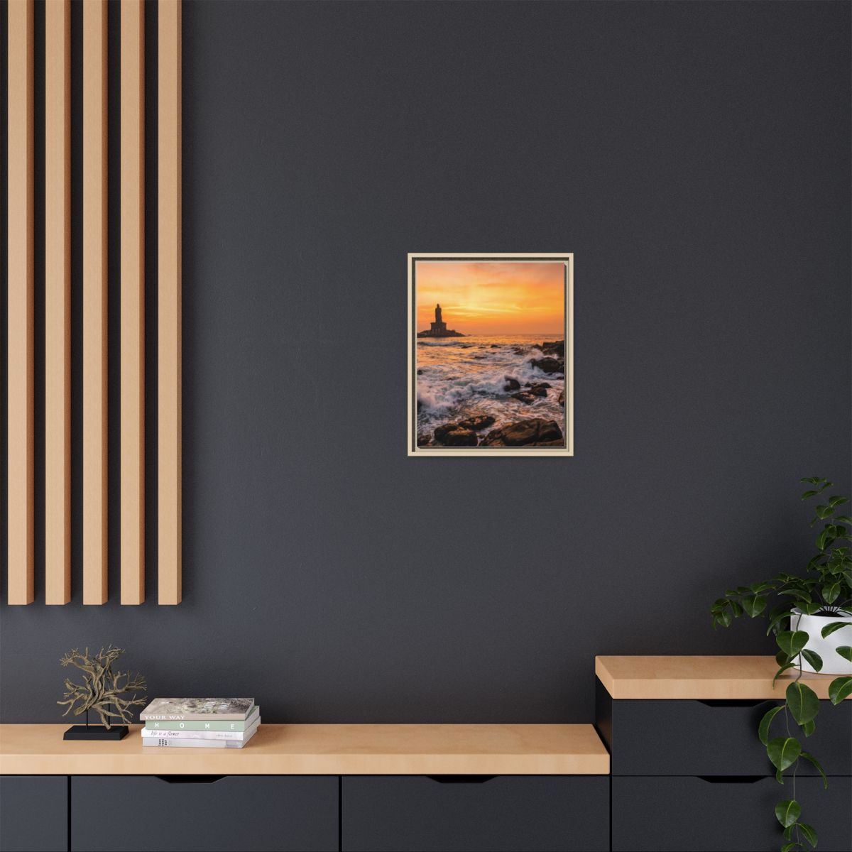 Framed Matte Canvas - Majestic Golden Coast