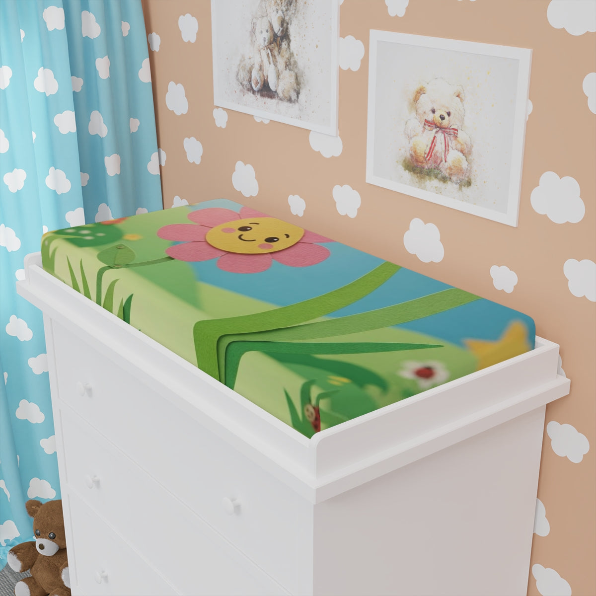 Baby Changing Pad Cover - Sunny Meadow | Echovira Gallery