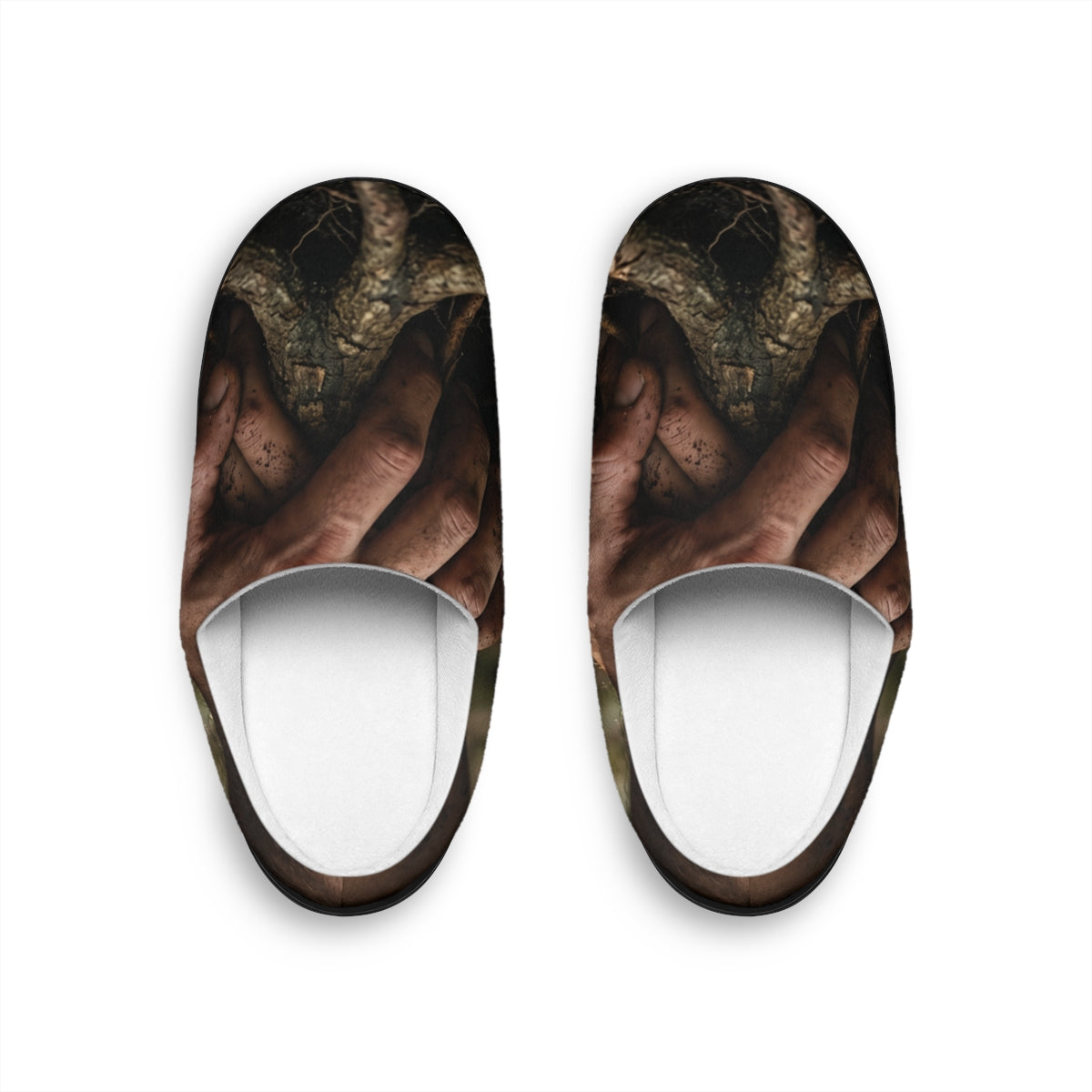 Women's Indoor Slippers Forest Root Art