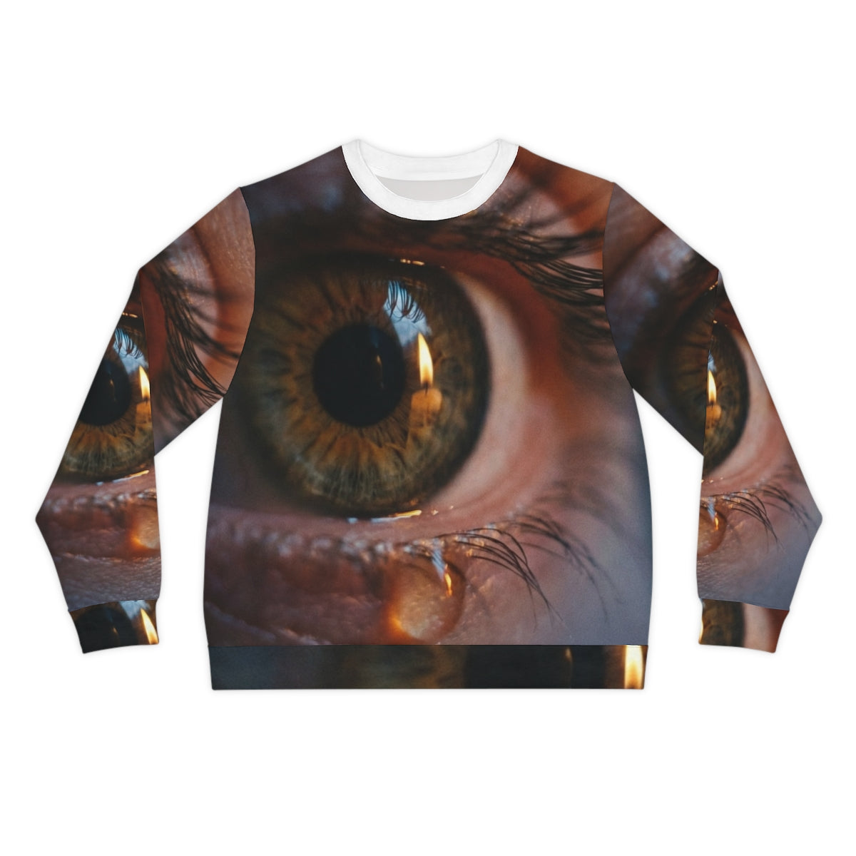 Men's Lightweight Sweatshirt - Amber Iris Reflection Fine......
