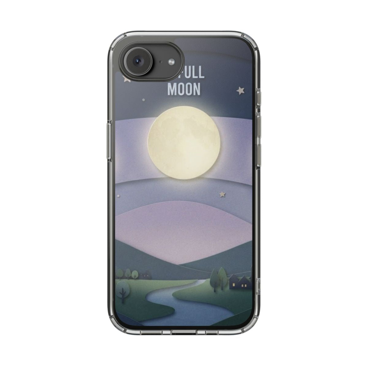 Clear Impact-Resistant Case - Moon | Echovira Gallery
