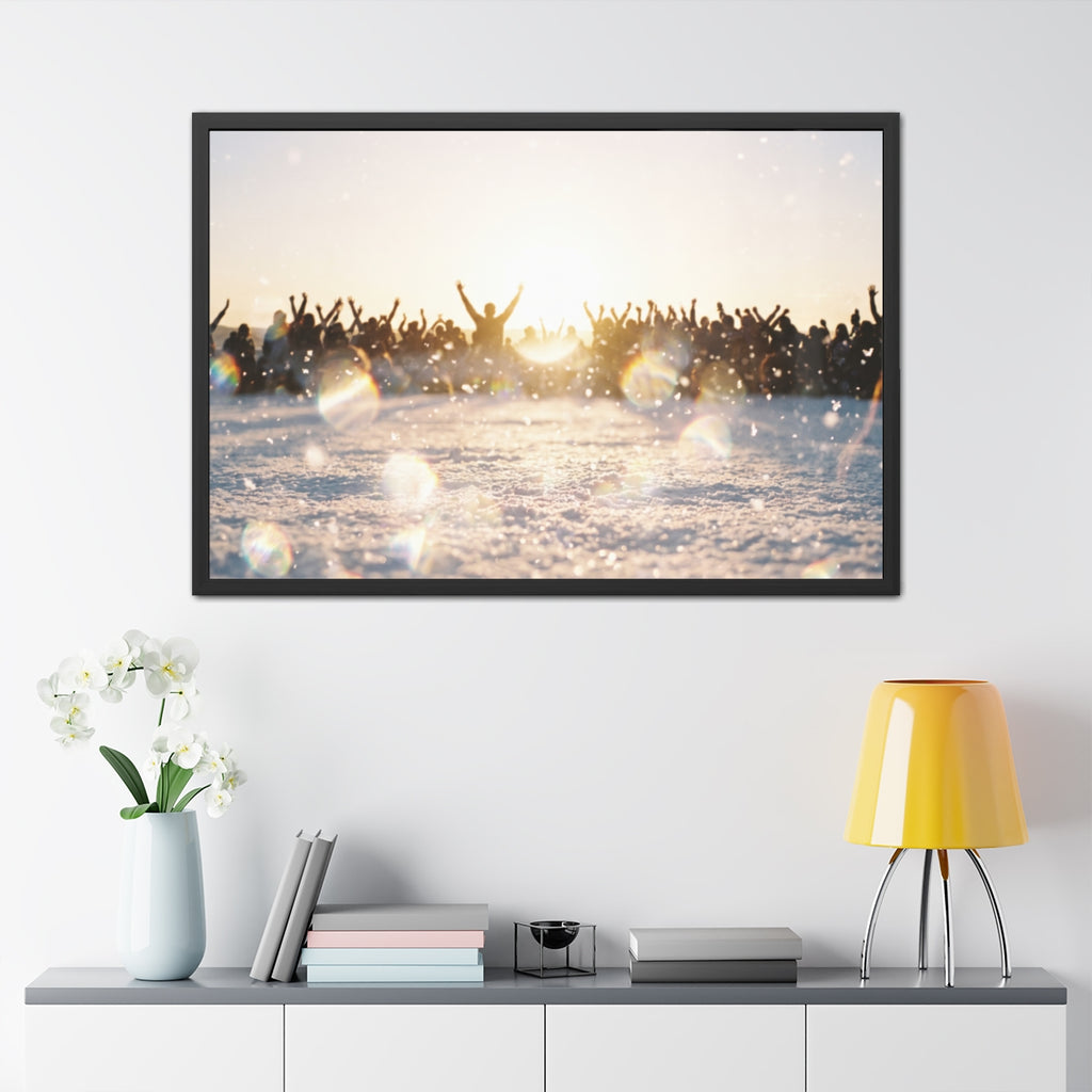 Framed Landscape Golden Hour Poster
