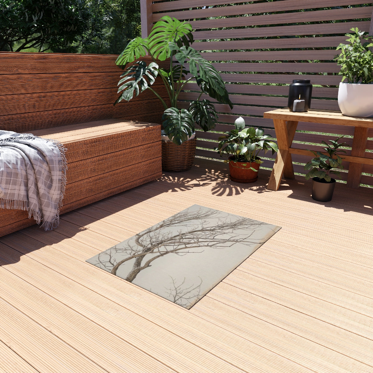 Outdoor Rug - Serene Minimalist Nature