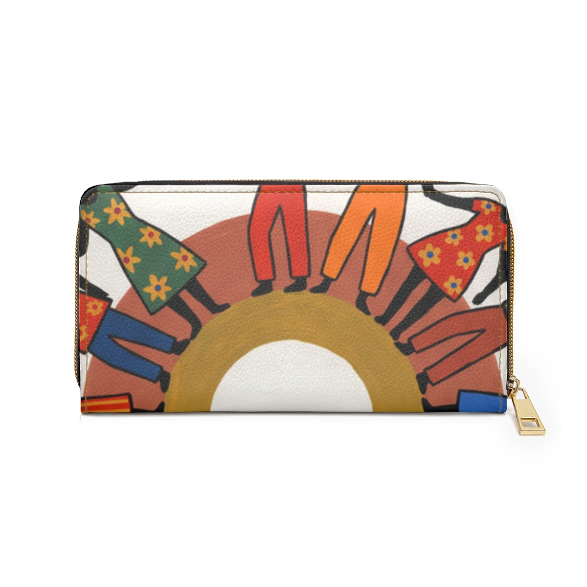 Zipper Wallet - Unity Mandala Folk Art | Echovira Gallery