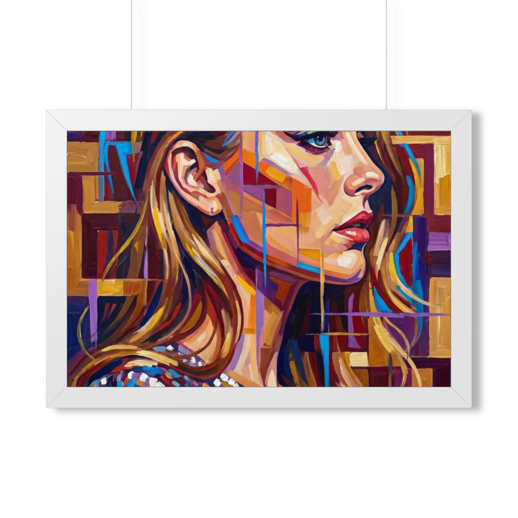 Framed Horizontal Poster - Shattered Elegance (14×11, 16×12...