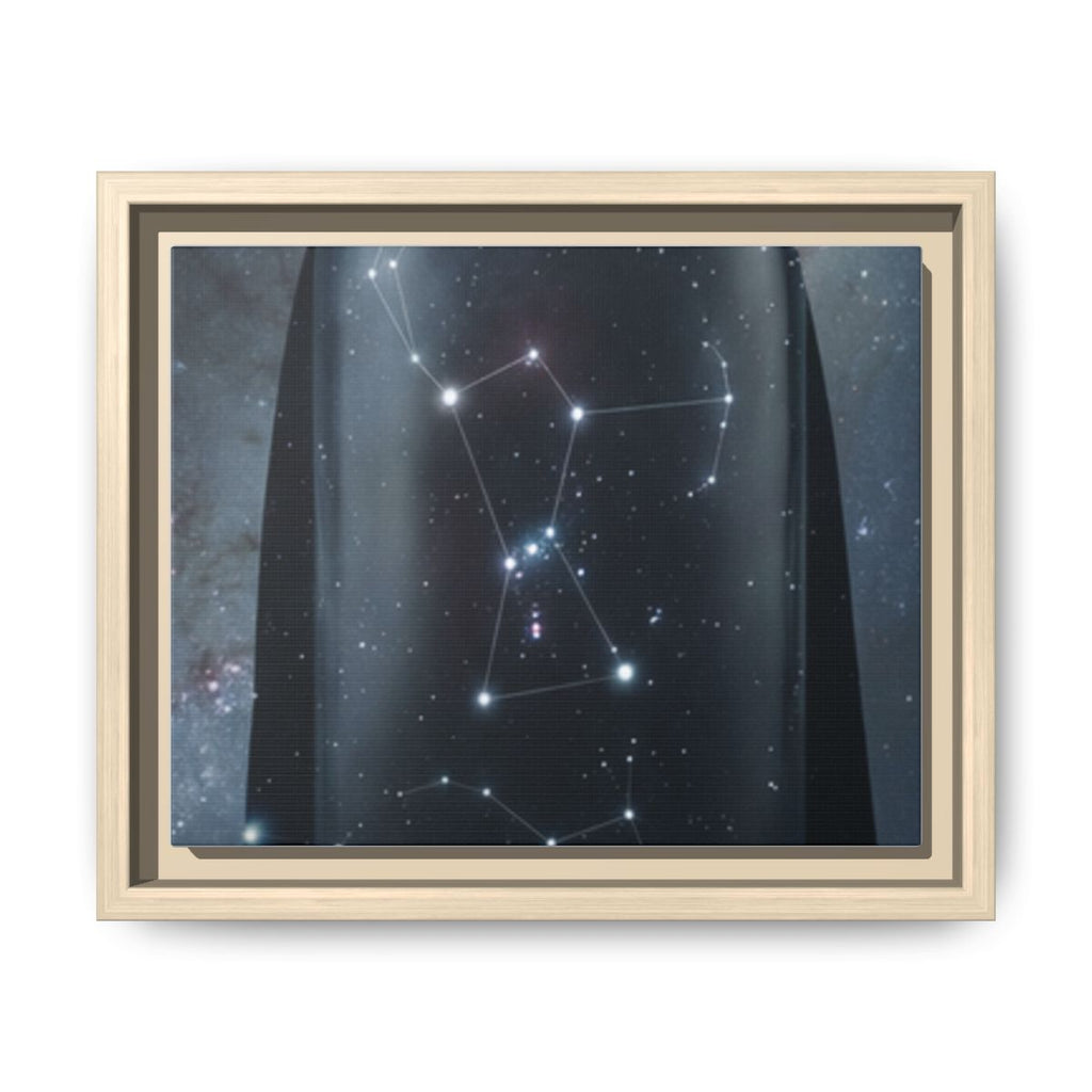 Framed Matte Canvas - Cosmic Sentinel — Natural / 1.25" (10×8, 12×9, 14×11, 16×12, 20×10, 18×12, 20×16, 24×16, 24×18, 36×12, 24×20, 32×16, 30×20, 30×24, 32×24, 48×16, 36×24, 48×24, 40×30, 60×20, 48×32, 60×30 & 60×40)