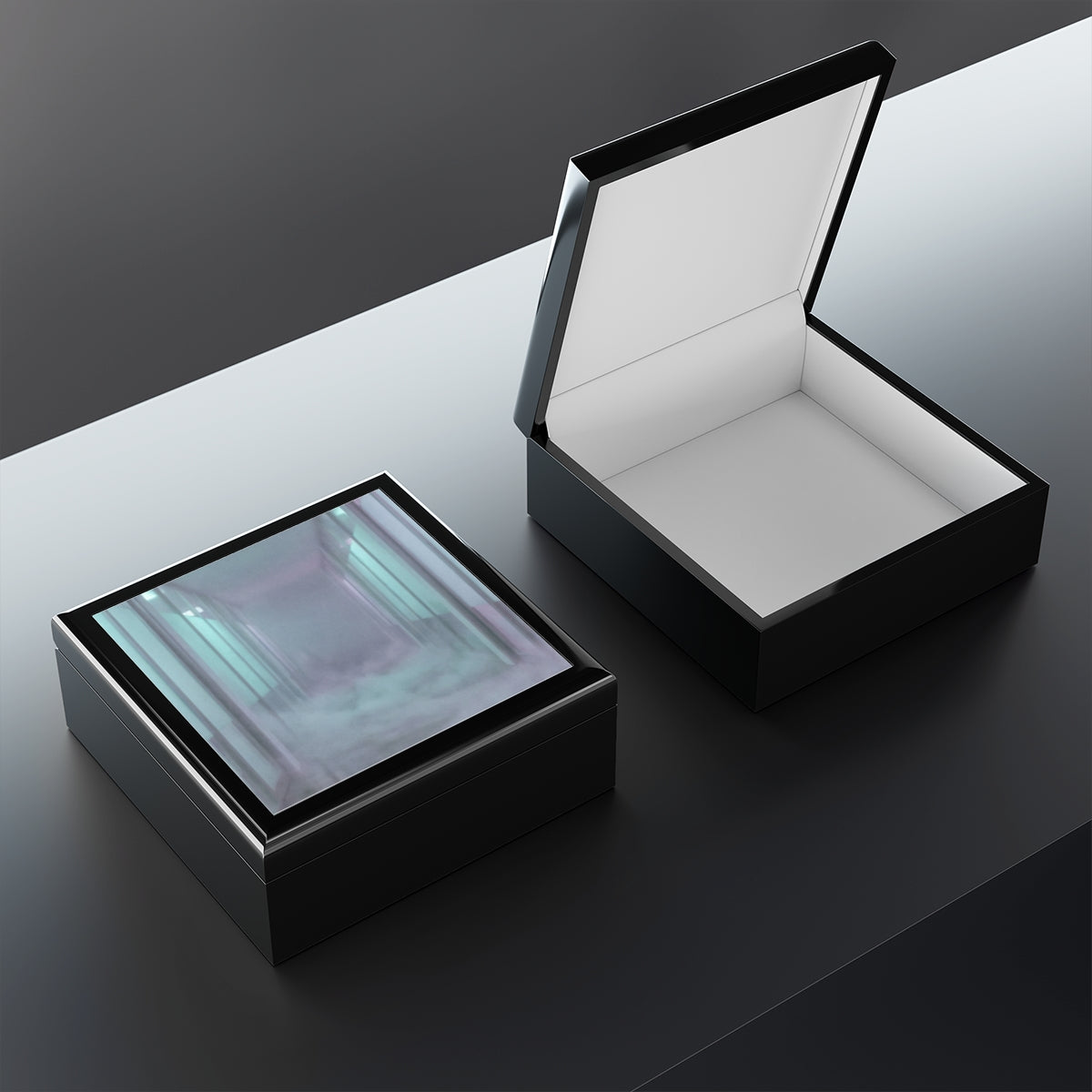 Jewelry Box - Liminal Corridor Fog Art Print | Echovira...