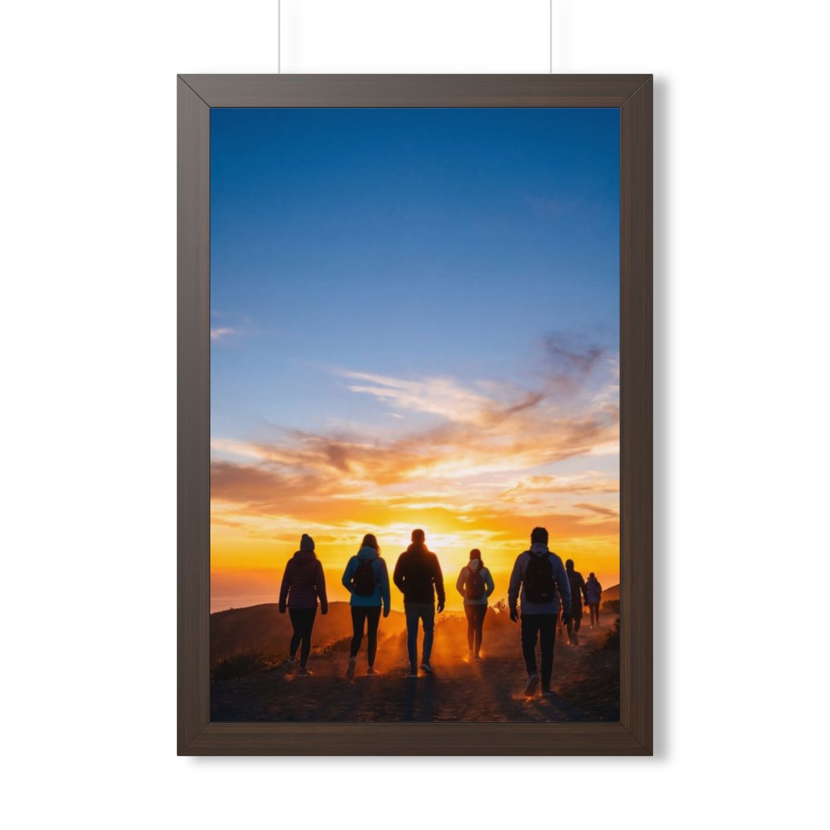 Framed Vertical Poster - Sunset Ridge (11×14, 12×16, 16×16...