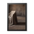 Framed Vertical Poster - Draped Silence Still Life Art... |...